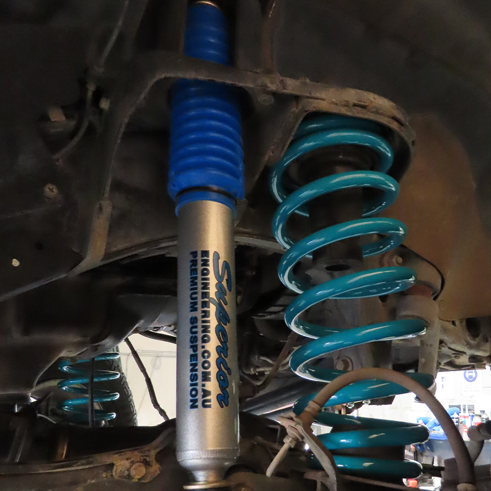 Superior Nitro Gas Twin Tube Shock Front 2 Inch (50mm) Lift Suitable For Nissan Navara D22 (Each) - PGP7-4663P50S